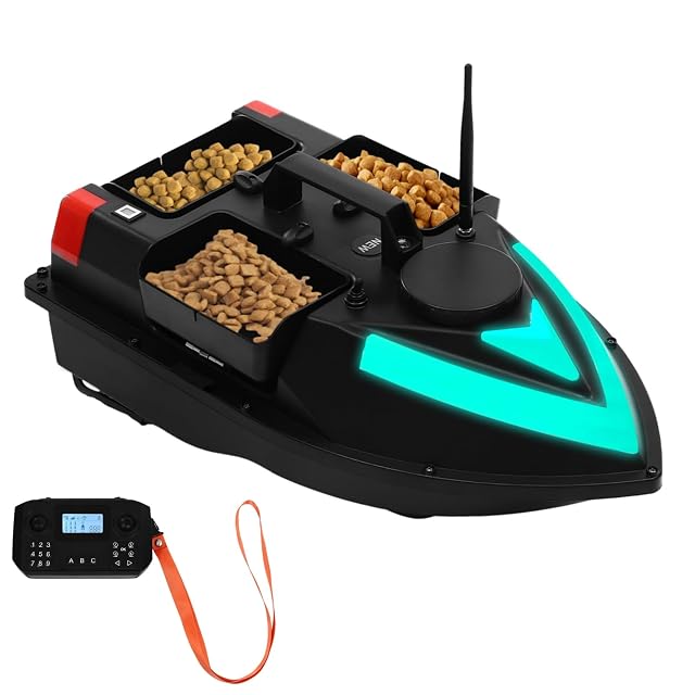 Charocean GPS-Futterboot mit LED-Navigationslichtern