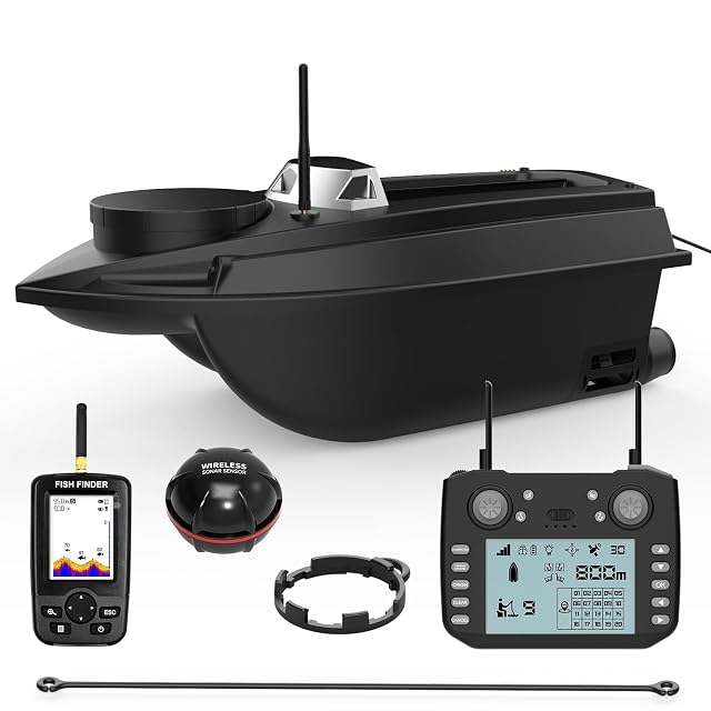 LOKEEVAN V030 GPS-Futterboot mit Doppelmotoren und LCD-Fernsteuerung