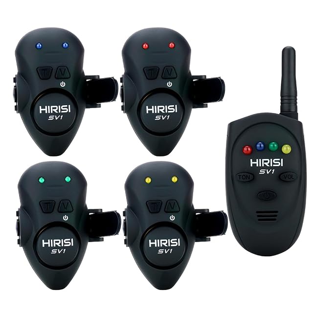 Hirisi Tackle Vibrations-Bissanzeiger mit Fernbedienung und Koffer