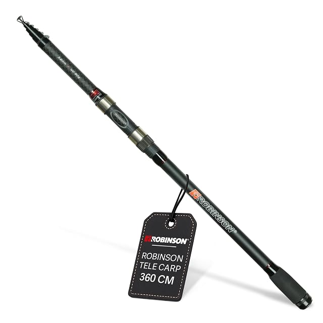 Robinson Stinger X-Cross Teleskop-Karpfenrute eingeschoben und ausgezogen