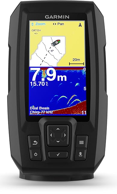 Garmin Striker Plus 4 CHIRP-Echolot mit Halterung