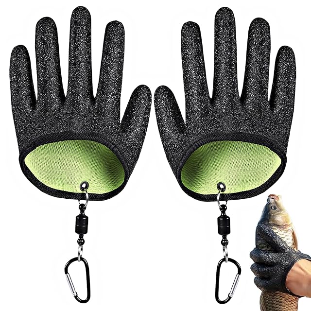 Xynovate durchstichfeste Latex-Angelhandschuhe mit Magnetschnallen
