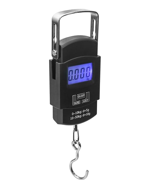 QWORK 50-kg-tragbare digitale Hängewaage