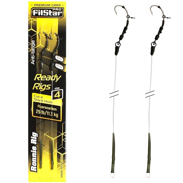 PRO Filstar Ronnie Rig mit N4-Haken an Fluorocarbon