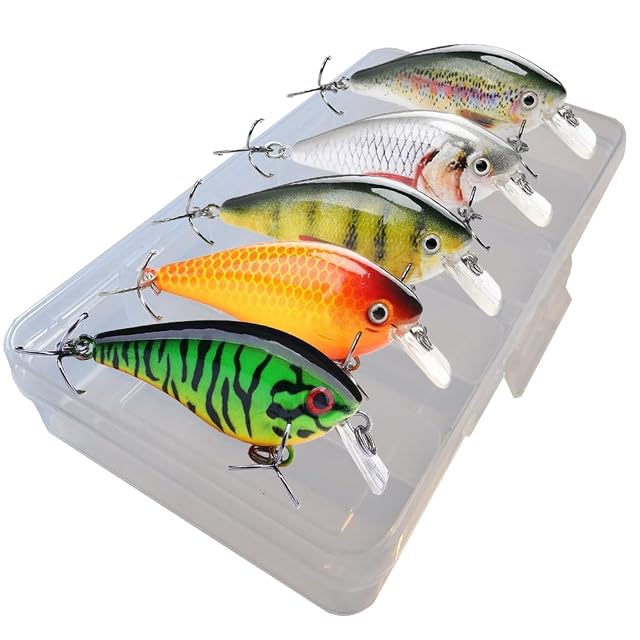 Perch’n Pike fünfteiliges Crankbait-Set in einer Box