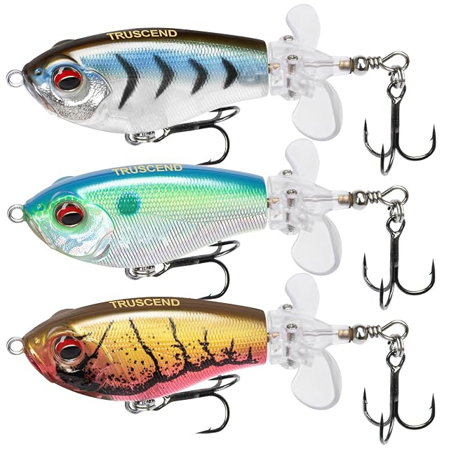 TRUSCEND Topwater-Swimbait mit drehendem Doppelblatt-Schwanz