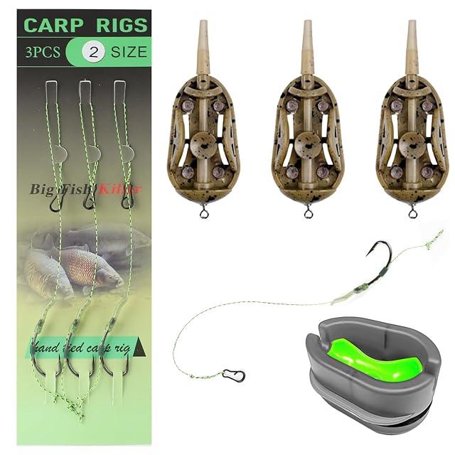 Fyfjur dreiteiliges Method-Feeder-Set mit Form und Haken