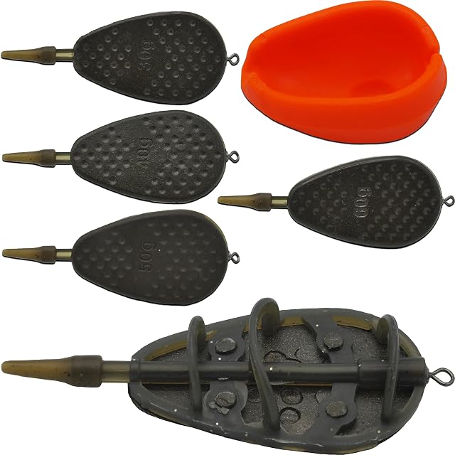 Paradox Fishing vierteiliges Method-Feeder-Set mit Form