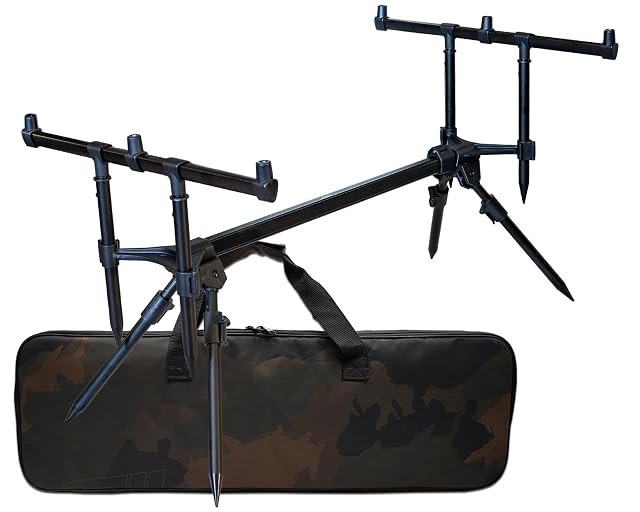 Angel-Berger Session Rod Pod aus Aluminium mit Tragetasche