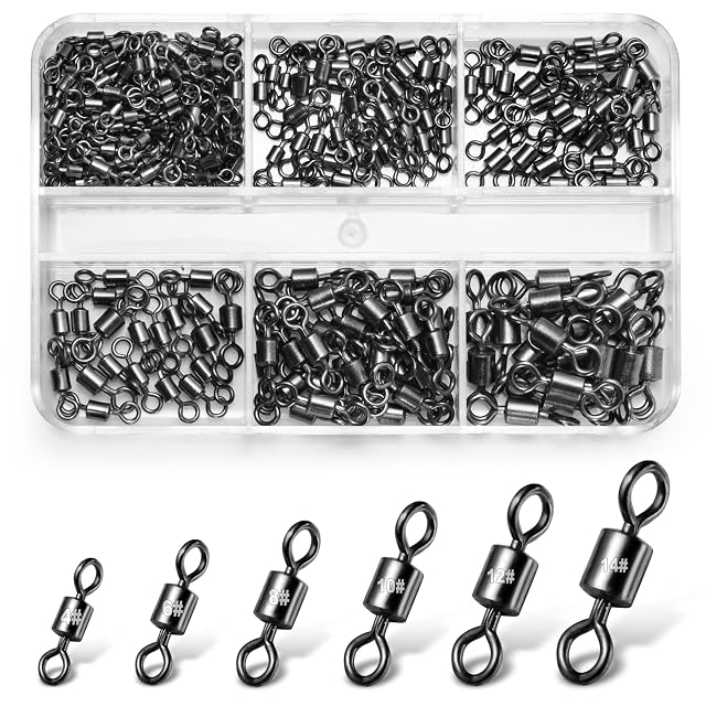 Annyswit Rollenwirbel-Set mit Massivringen in sechs Größen